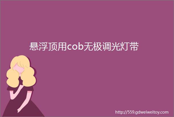 悬浮顶用cob无极调光灯带